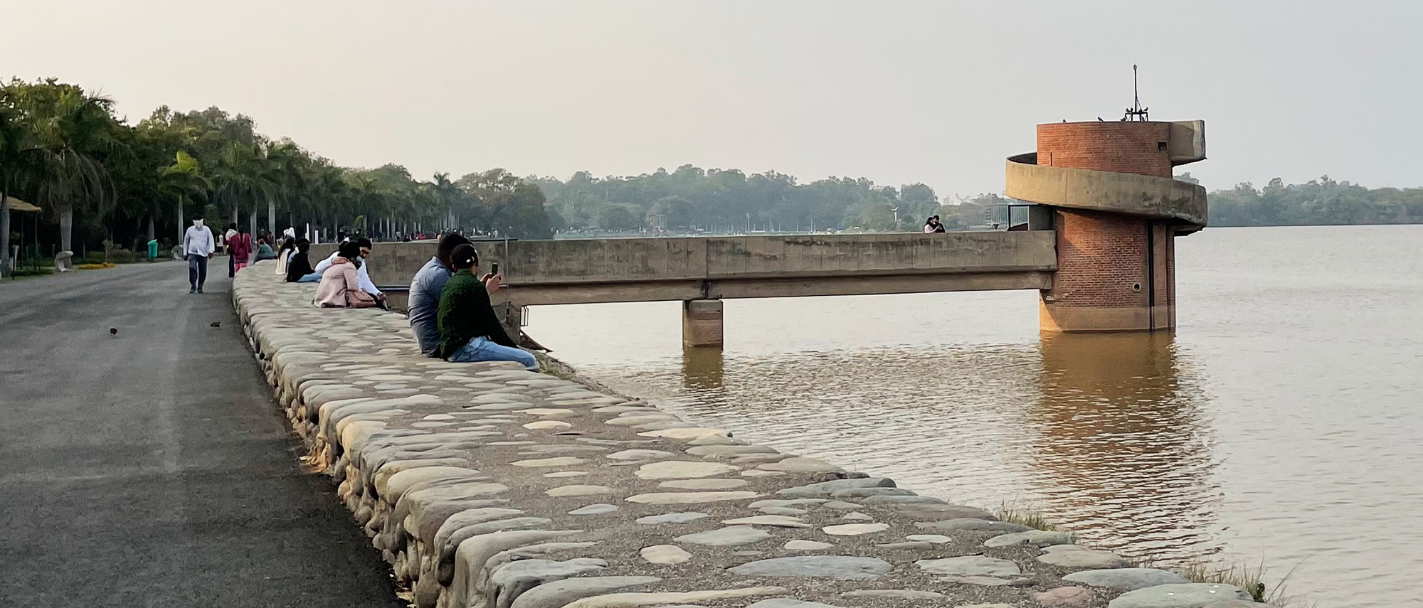 sukhna lake night view